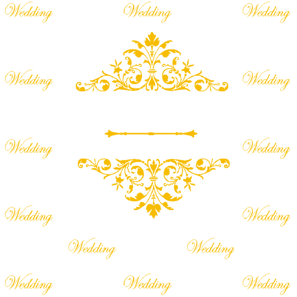 step and repeat design for wedding